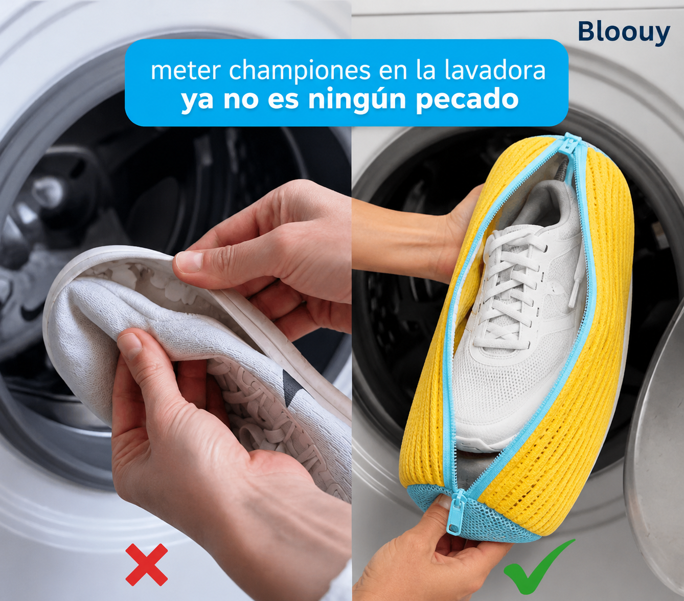 Bloouy® Bolsa de championes para lavado